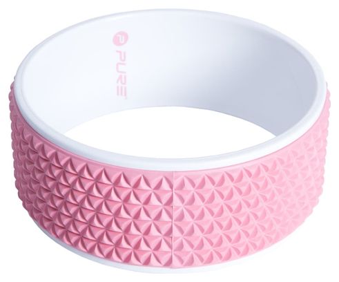 Pure2Improve Roue de yoga 34 cm Rose et blanc