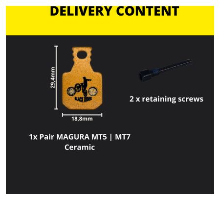 Plaquettes céramique Magura MT5 MT7 | Black Rider