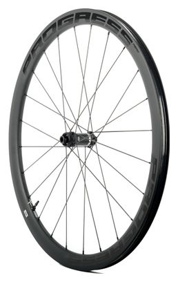 Paire de roues Progress AERO Disc Noir | 12x100/12x142 mm | Center Lock | Campagnolo N3W