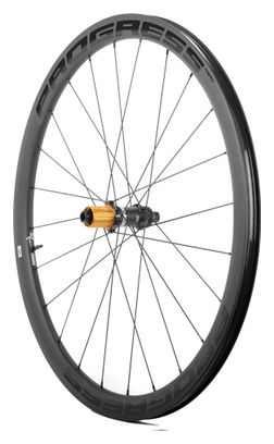 Paire de roues Progress AERO Disc Noir | 12x100/12x142 mm | Center Lock | Campagnolo N3W