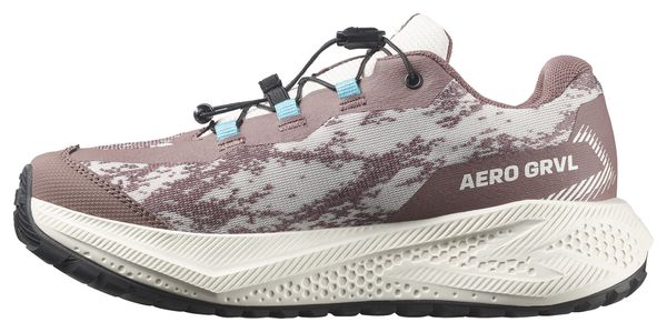 Salomon Aero GRVL hardloopschoenen bruin/wit voor kinderen