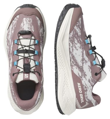 Salomon Aero GRVL hardloopschoenen bruin/wit voor kinderen
