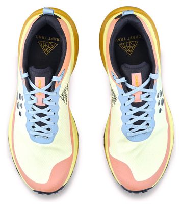 Zapatillas de trail para mujer Craft Pure Trail X Rosa/Amarillo