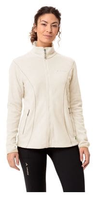 Women's Fleece Jacket Vaude Rosemoor White Ecru