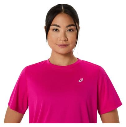 Maillot manches courtes Asics Core Run Rose Femme