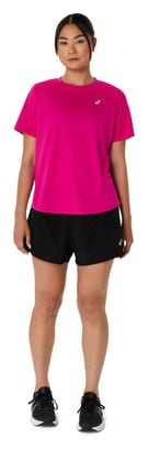 Maillot manches courtes Asics Core Run Rose Femme