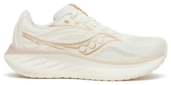 Chaussures Running Saucony Ride 18 Beige Femme