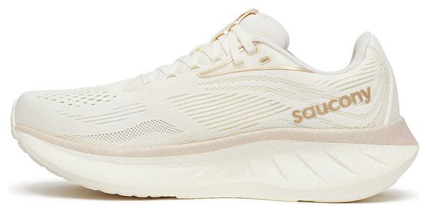 Chaussures Running Saucony Ride 18 Beige Femme