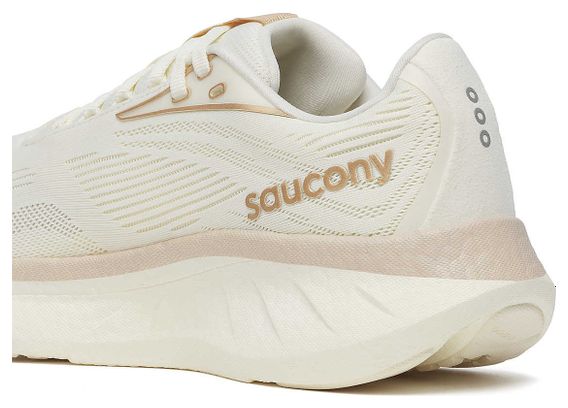 Chaussures Running Saucony Ride 18 Beige Femme