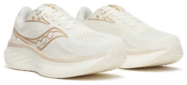 Chaussures Running Saucony Ride 18 Beige Femme