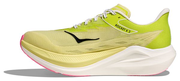 Chaussures Running Hoka Rocket X 3 Jaune/Rose Unisexe