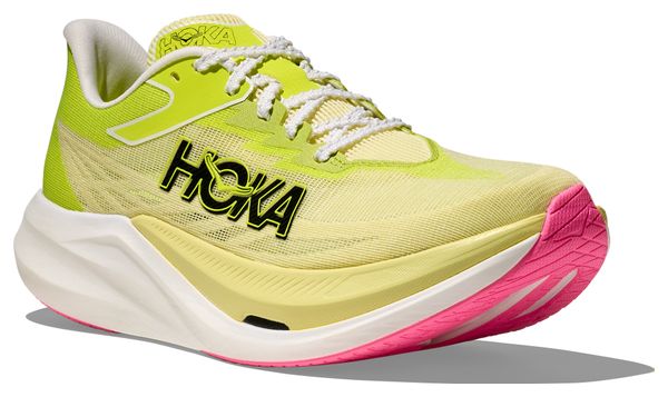 Chaussures Running Hoka Rocket X 3 Jaune/Rose Unisexe