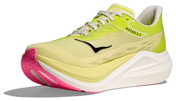 Chaussures Running Hoka Rocket X 3 Jaune/Rose Unisexe