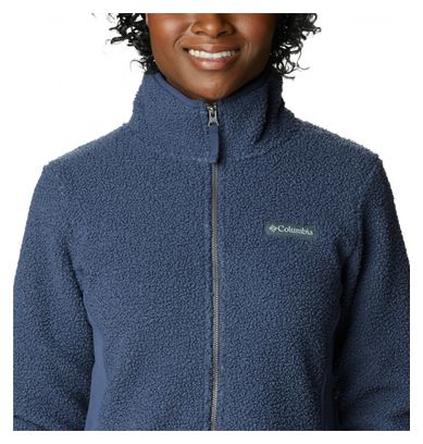 Columbia Panorama Full Zip Fleece Blue Women's L