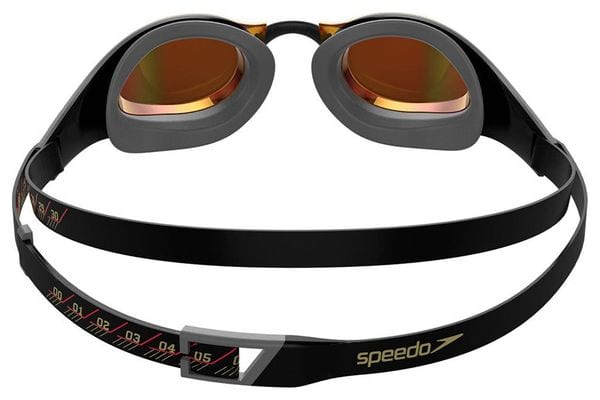 Speedo FS Pure Focus Mirror Swim Goggles Black Red