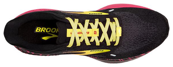 Chaussures de Running Brooks Launch GTS 9 Noir Rose Jaune