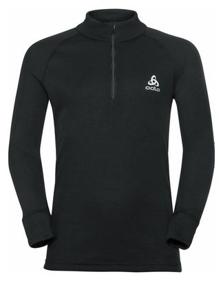 Active Warm Eco Kids Long Sleeve 1/2 Zip Top Black