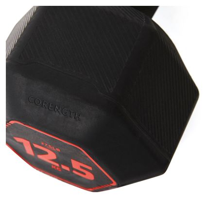 Decathlon Corength Hex Dumbell 12.5kg Black