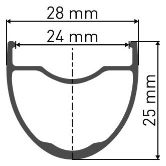 Roue Avant DT Swiss GR 1600 Spline DB 25 | 12x100mm