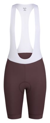 Pantaloncini da ciclismo corti con bretelle Rapha Core Bordeaux/Bianco da donna
