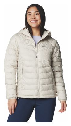 Chaqueta con capucha Columbia Powder Lite II Beige para mujer