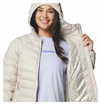 Chaqueta con capucha Columbia Powder Lite II Beige para mujer