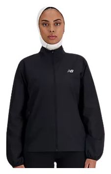 Chaqueta Cortaviento New Balance Sport Essentials Mujer Negra