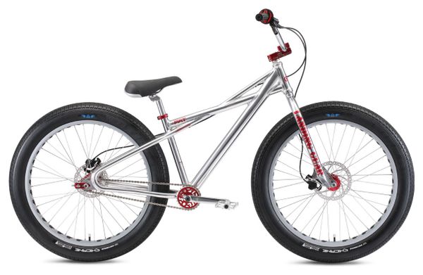 SE Bikes Fat Quad 26'' Plus Wheelie Bike High Polish Silver 2021