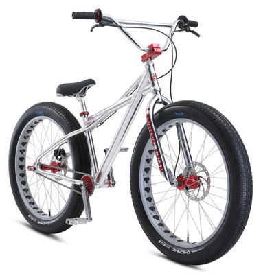 SE Bikes Fat Quad 26'' Plus Wheelie Bike High Polish Silver 2021