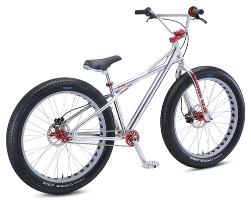 SE Bikes Fat Quad 26'' Plus Wheelie Bike High Polish Silver 2021