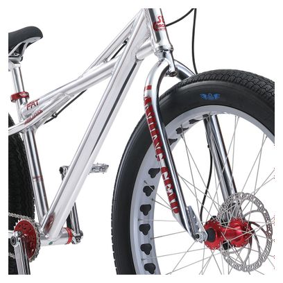 SE Bikes Fat Quad 26'' Plus Wheelie Bike High Polish Silver 2021