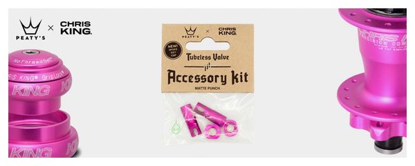 Accessori per valvole tubeless Punch x Chris King (MK2) di Peaty