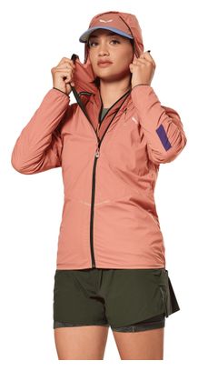 Giacca antivento Salewa Pedroc Wind Light rosa da donna