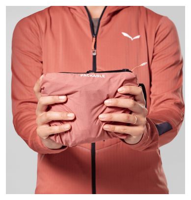 Giacca antivento Salewa Pedroc Wind Light rosa da donna
