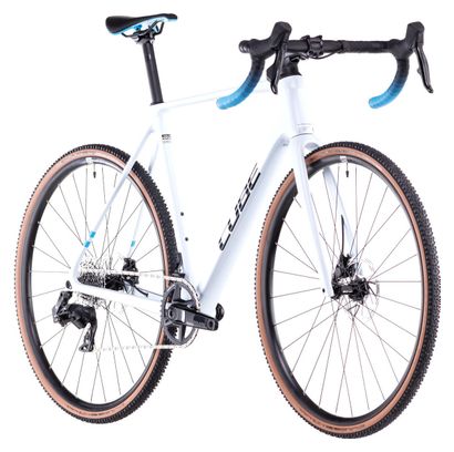 Cube Cross Race C:62 Bici da ciclocross da corsa Sram Rival XPLR eTap AXS 12S 700 mm Polar White 2025