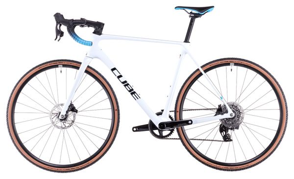 Cube Cross Race C:62 Bici da ciclocross da corsa Sram Rival XPLR eTap AXS 12S 700 mm Polar White 2025