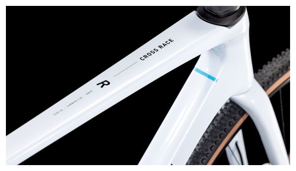 Cube Cross Race C:62 Bici da ciclocross da corsa Sram Rival XPLR eTap AXS 12S 700 mm Polar White 2025