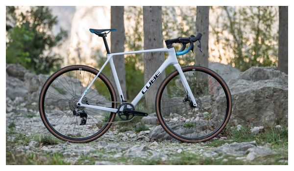 Cube Cross Race C:62 Bici da ciclocross da corsa Sram Rival XPLR eTap AXS 12S 700 mm Polar White 2025