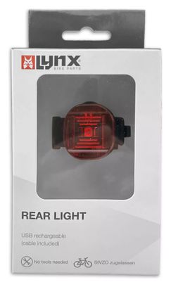 Feu arrière à LED rechargeable par USB - Visibilité à 270 degrés