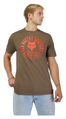 Fox Emblem Premium Khaki T-Shirt met korte mouwen