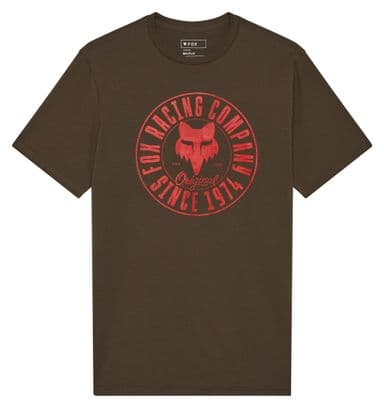 Fox Emblem Premium Khaki T-Shirt met korte mouwen