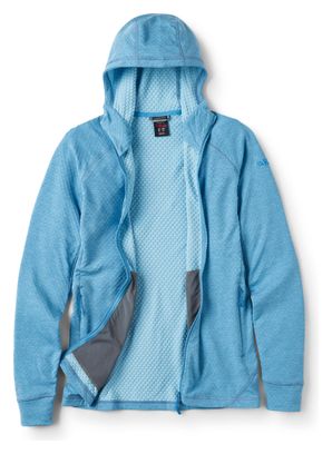 Felpa con cappuccio RAB Nexus blu da donna 