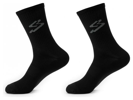 Pack de 2 pares de calcetines Spiuk Top Ten negro