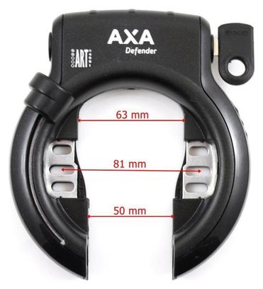 AXA Verrou Defender - Black (On Card)