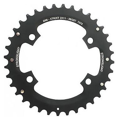 Corona esterna nera Shimano XTR FC-M8000 / SLX FC-M7000 2x11V 4x96mm