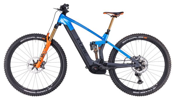 Cube Stereo Hybrid 140 HPC Actionteam 750 Electric Full Suspension MTB Shimano XT 12S 750 Wh 27.5'' Blau Grau Actionteam