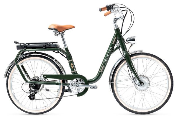 Peugeot eLC01 Hybrid Urban Bike Shimano Tourney/Altus 8S 400 Wh 26'' Green  2020