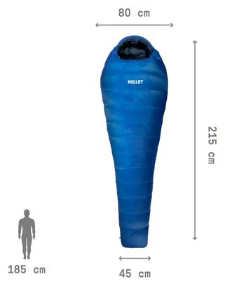 Schlafsack Millet Light Down -10° Blau