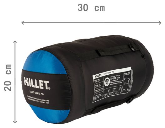 Sacco a pelo Millet Light Down -10° Blue