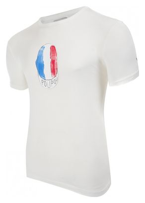 Camiseta de manga corta LeBram &amp; Sport Period Poupou Marshmallow / Blanco